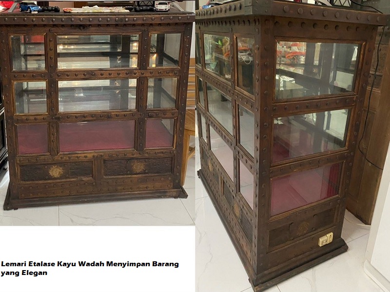 Lemari Etalase Kayu